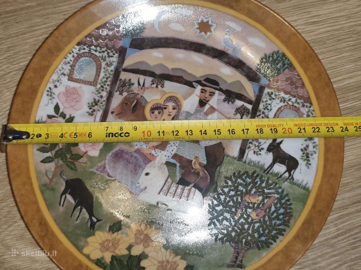 Dekoratyvinės lėkštės 24 cm su sertifikatu - nuotraukos Nr. 7