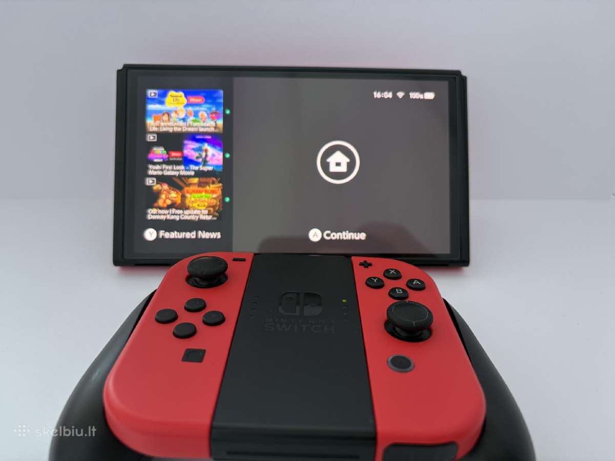 Nintendo Switch Oled (Mario Red Edition) - nuotraukos Nr. 5