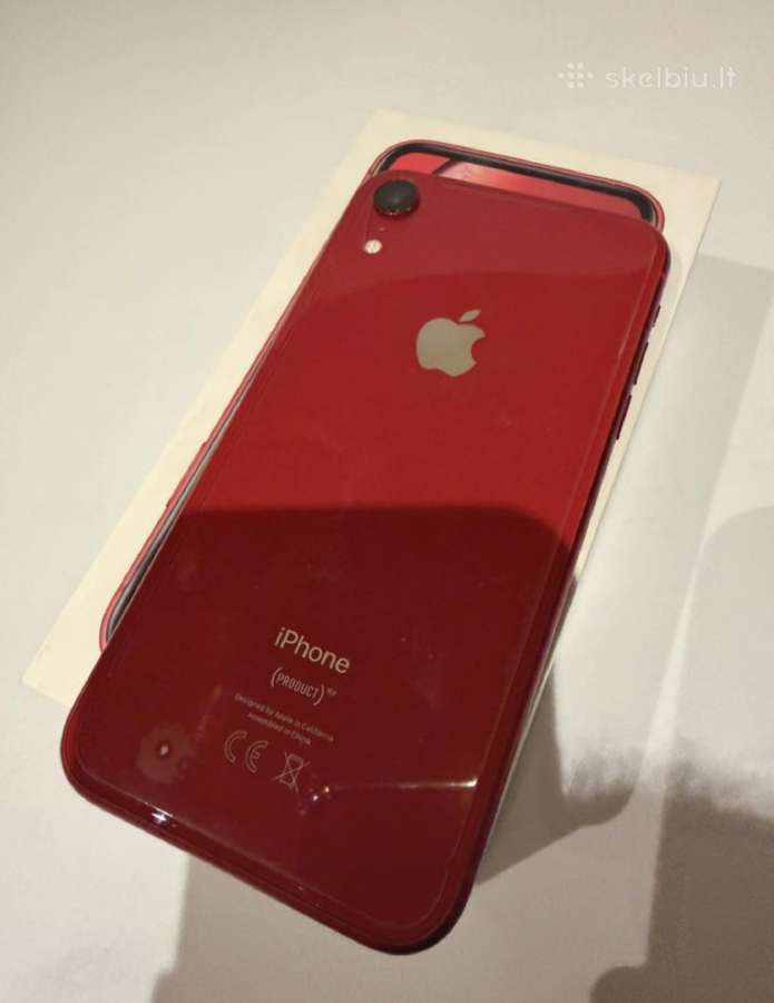 iPhone Xr Red 64gb su originalia dėžute - nuotraukos Nr. 4