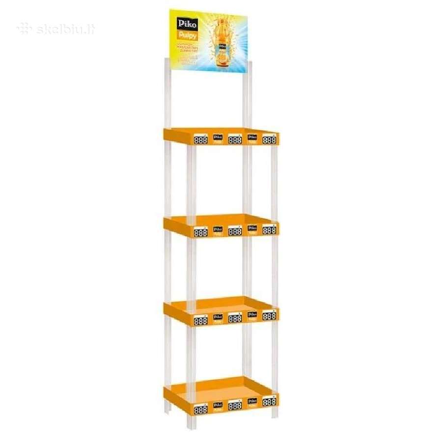 Firminė plastikinė prekybinė lentyna