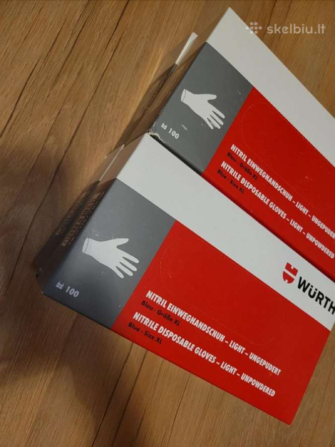 Wurth vienkartinės nitrilo pirštinės,100 vnt.
