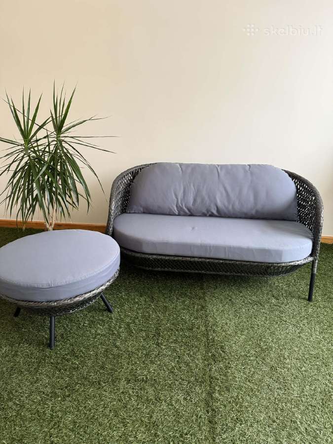 Dvivietė sofa su pakoju - nuotraukos Nr. 2