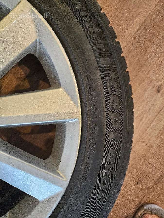 Originalūs Volkswagen ratlankiai/žieminės padangos - nuotraukos Nr. 4