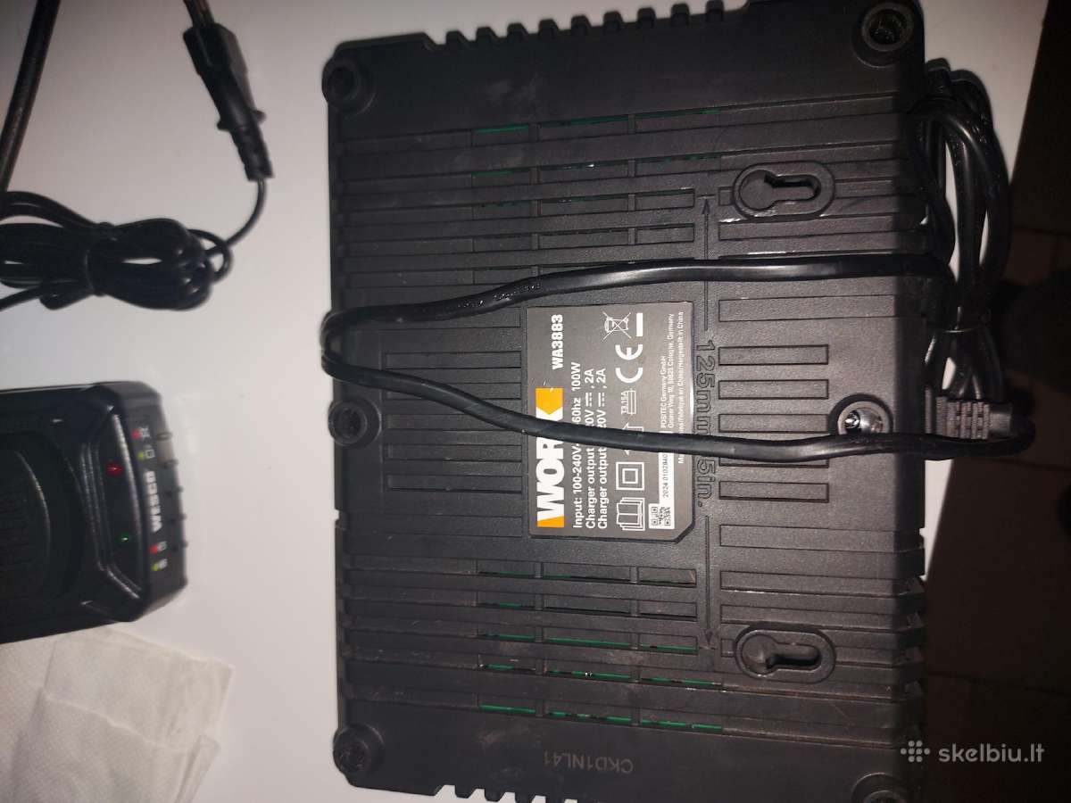 Worx 20v baterija - nuotraukos Nr. 9