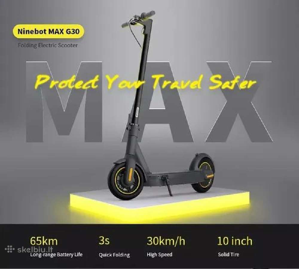 Segway Ninebot Max G30, Nauji, 30km/h!350w!gen 2