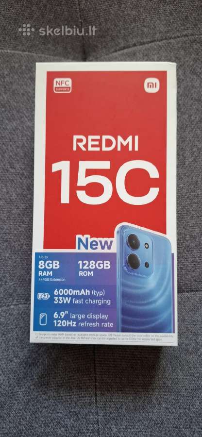 Redmi 15c visiškai naujas