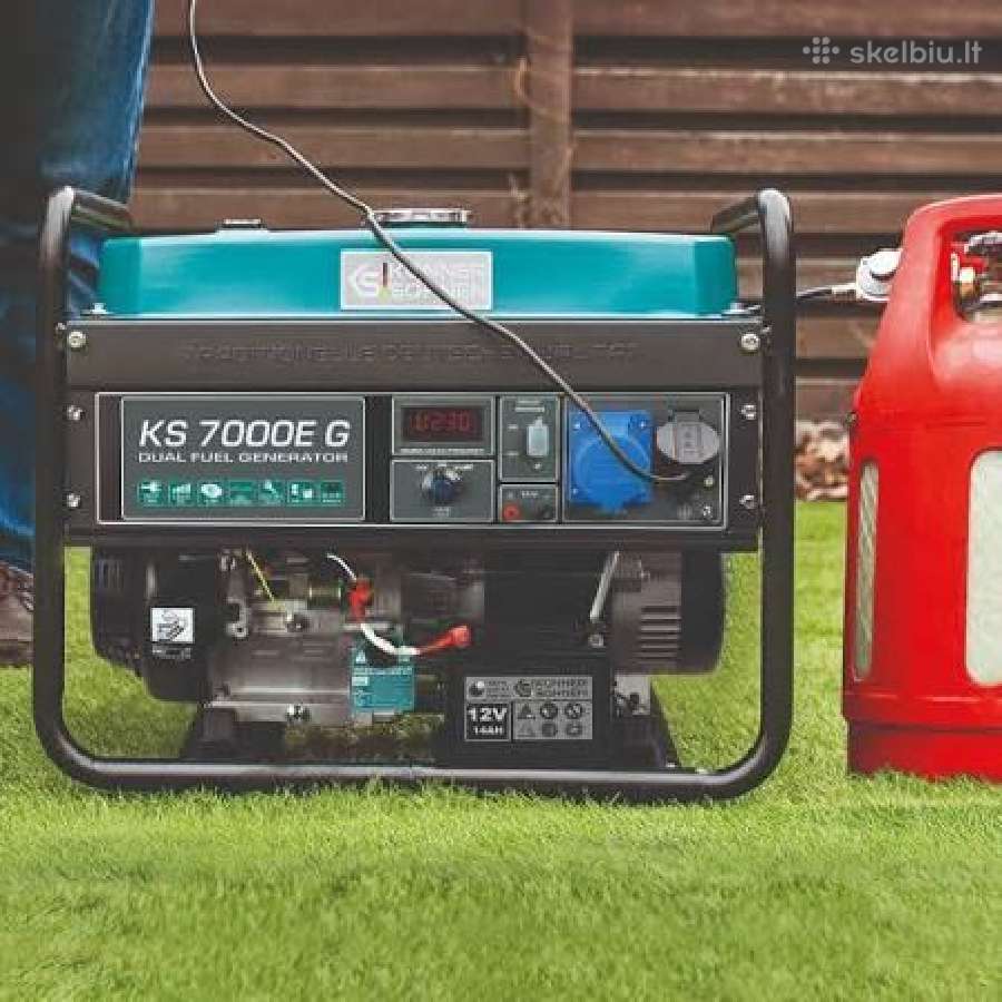 Nuoma: K&s 5.5 kw benzinis/dujinis generatorius