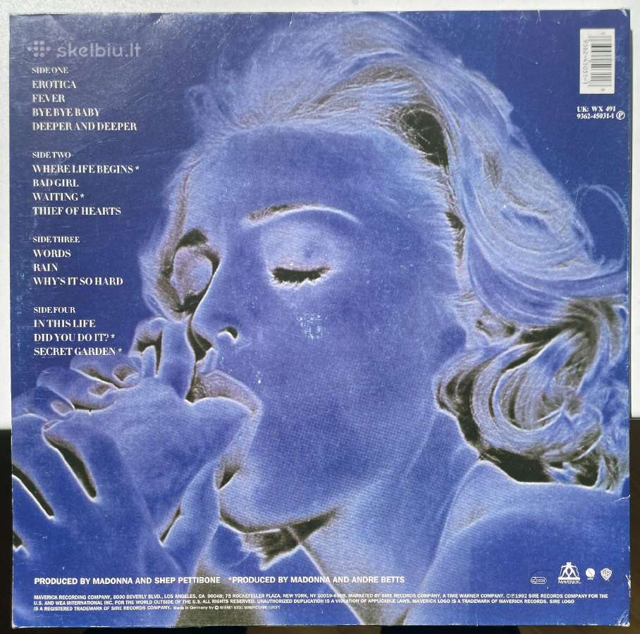 Madonna - Erotica 2 Lp - nuotraukos Nr. 4
