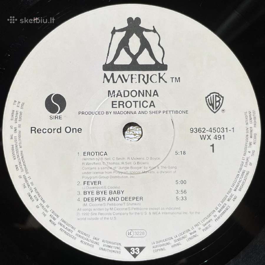 Madonna - Erotica 2 Lp - nuotraukos Nr. 7