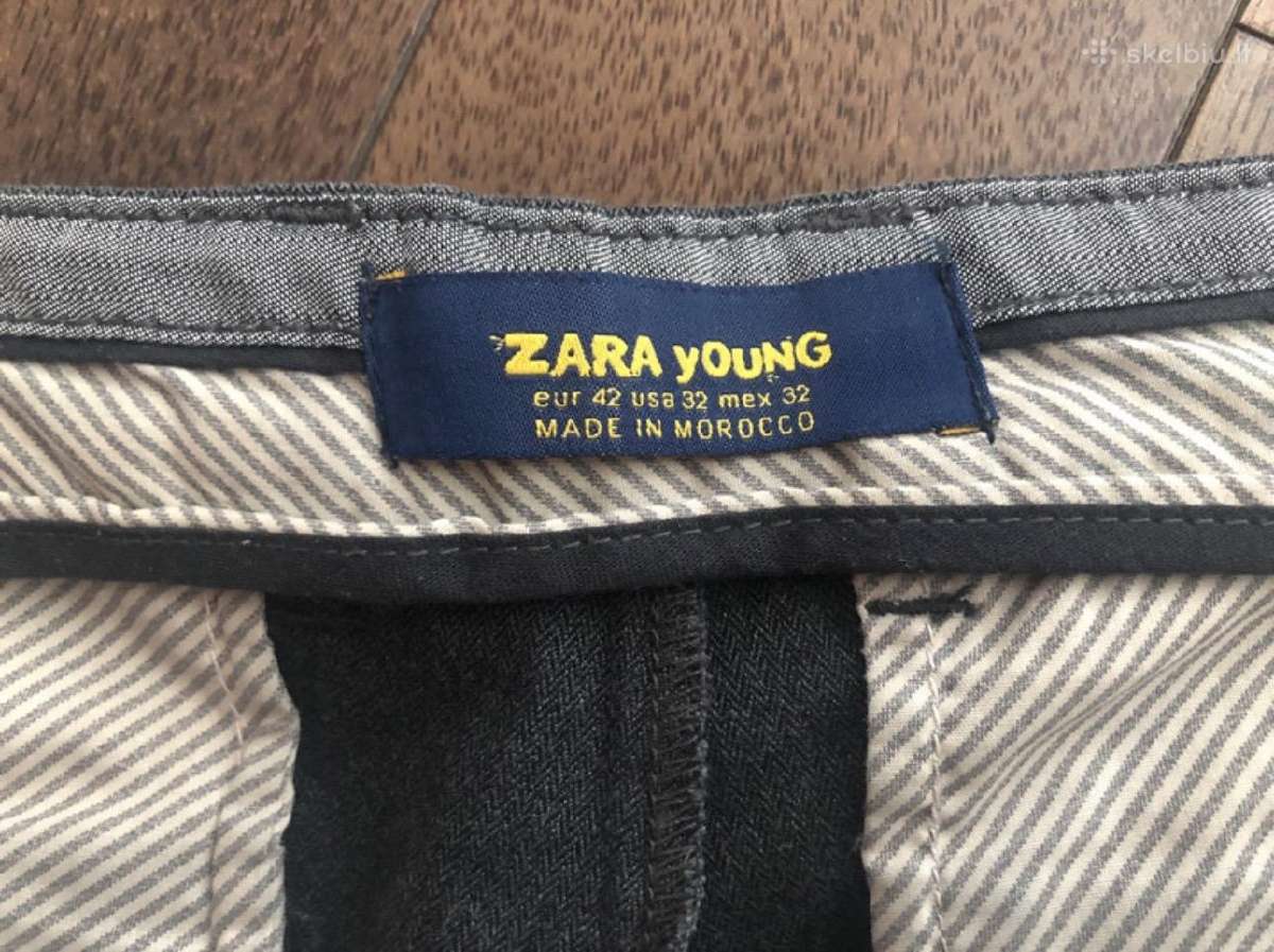 Zara vyriškos klasikinės laisvalaikio kelnės 42(m) - nuotraukos Nr. 7