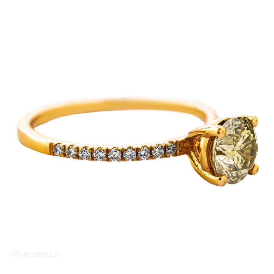 Sužadėtuvių žiedas su deimantu (1,17ct)