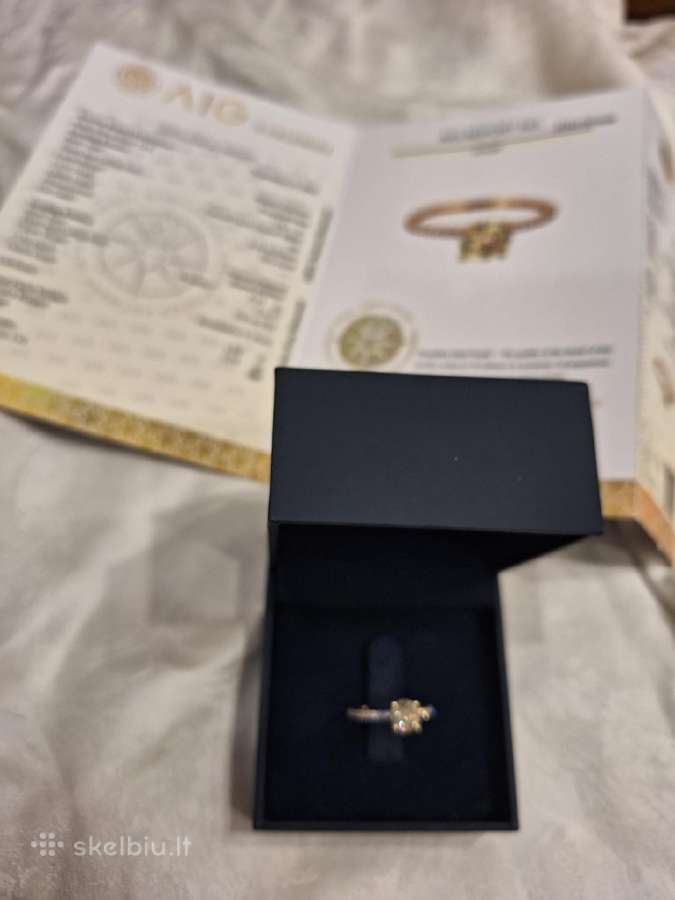Sužadėtuvių žiedas su deimantu (1,17ct) - nuotraukos Nr. 7