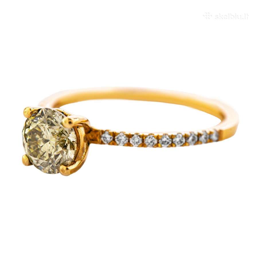 Sužadėtuvių žiedas su deimantu (1,17ct) - nuotraukos Nr. 8