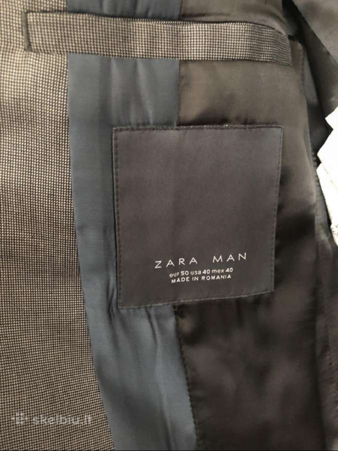 Zara Man stilingas pilkos spalvos švarkas M - nuotraukos Nr. 4