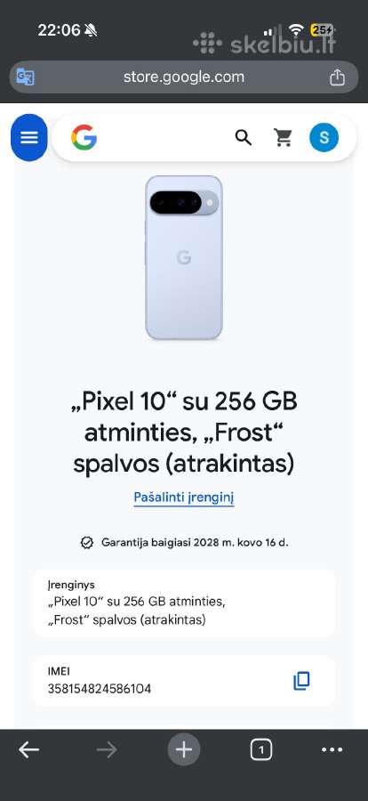 Google Pixel 10 Frost 256gb - nuotraukos Nr. 7