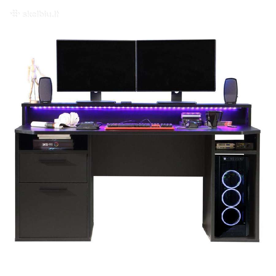Žaidimu stalas su LED apšvietimu