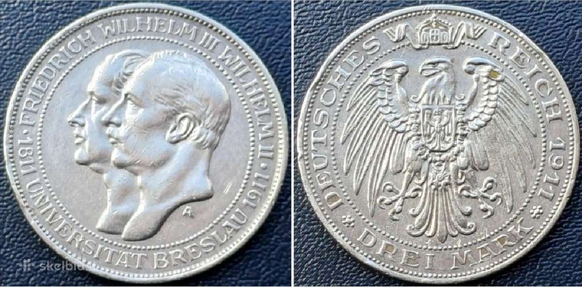 3 markes 1911m. Sidabras 900