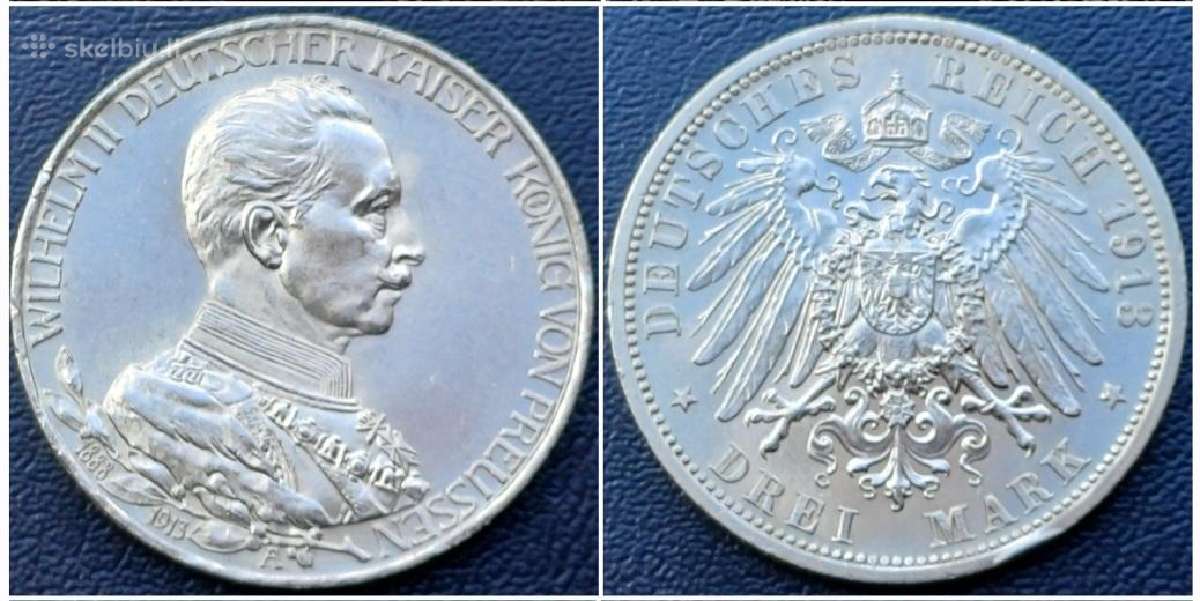 3 markes 1913m. Sidabras 900
