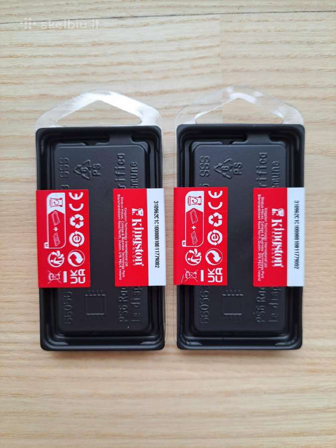 Nauji Kingston 16gb Ddr4 3200mhz Sodimm RAM - nuotraukos Nr. 2