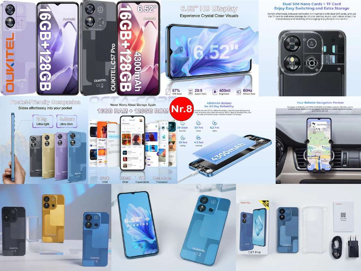Nauji Doogee Note56 Pro Nfc 6150mah Baterija! - nuotraukos Nr. 10