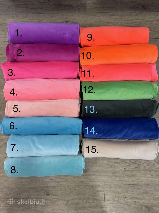 Super soft veliuras 1m-4eur medziaga siuvimui