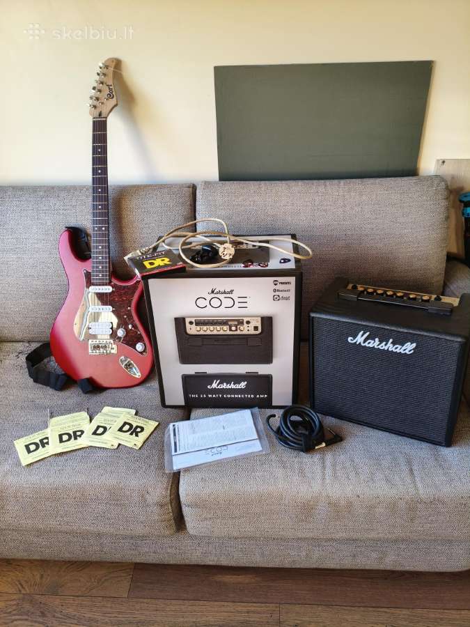 Pilnas elektrinės gitaros komplektas
