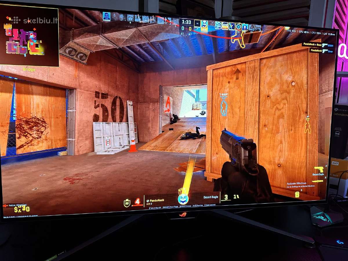 Asus Rog Swift Oled 4k 41.5 col. Pg42uq - nuotraukos Nr. 3