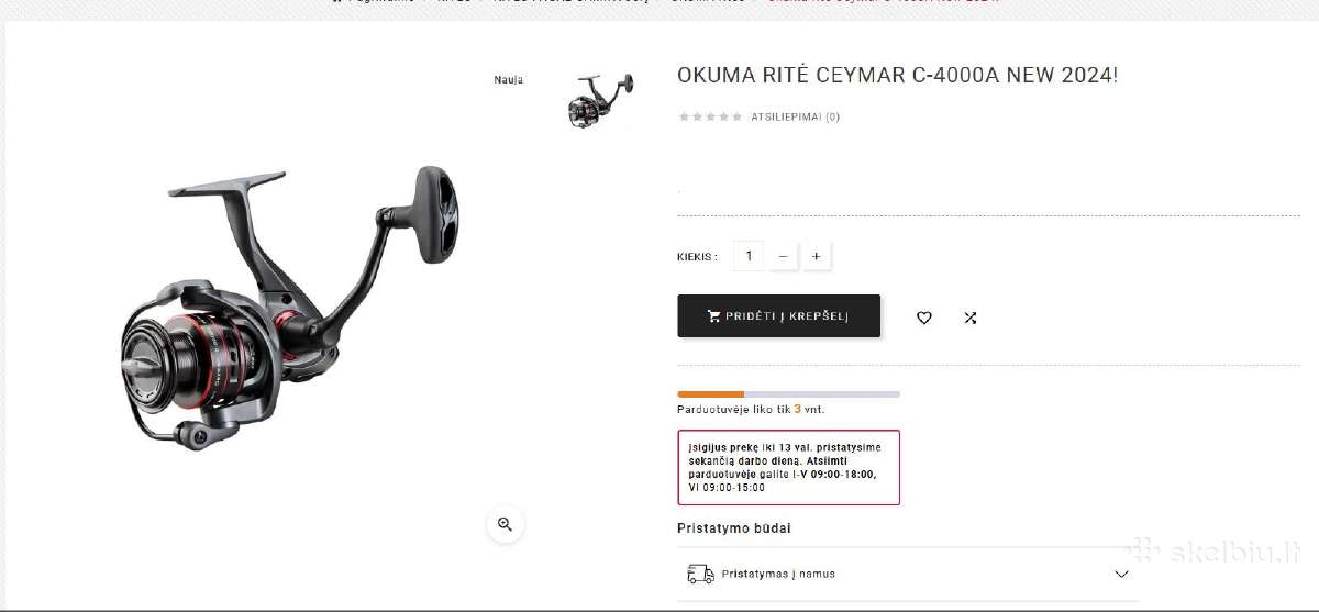 Parduodu ritę okuma ceymar C-4000xa
