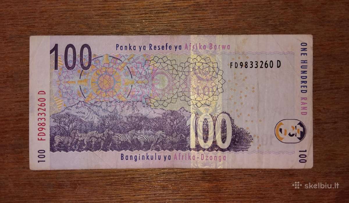 Pietų Afrikos 100 rand banknotas - nuotraukos Nr. 2