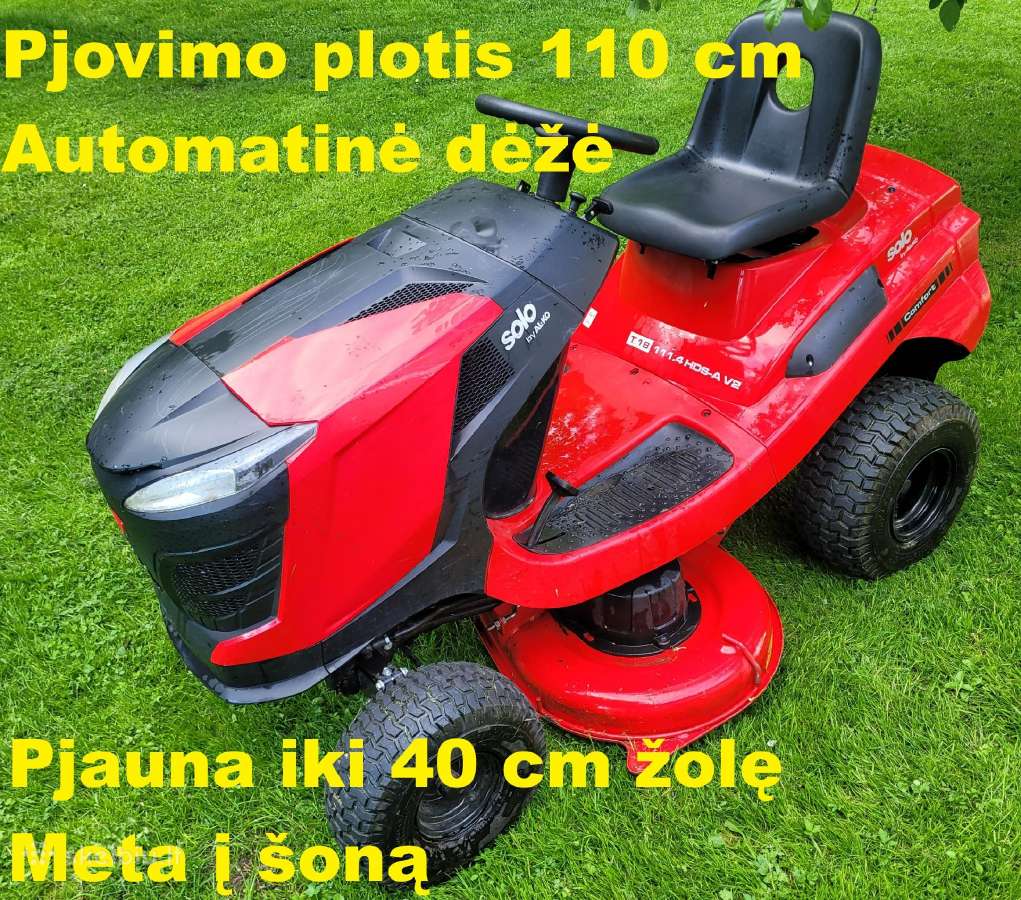 Mulčerio nuoma žoliapjovės nuoma sodo traktoriuko