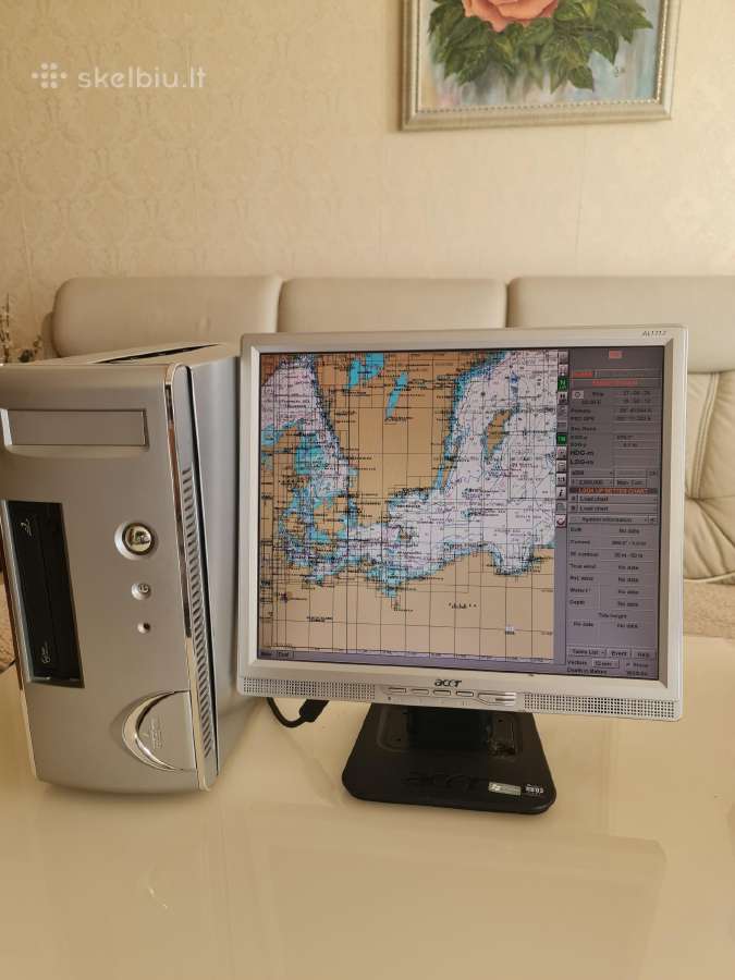 Kompiuteris su veikiančia Transas Navi Sailor 3000 - nuotraukos Nr. 3