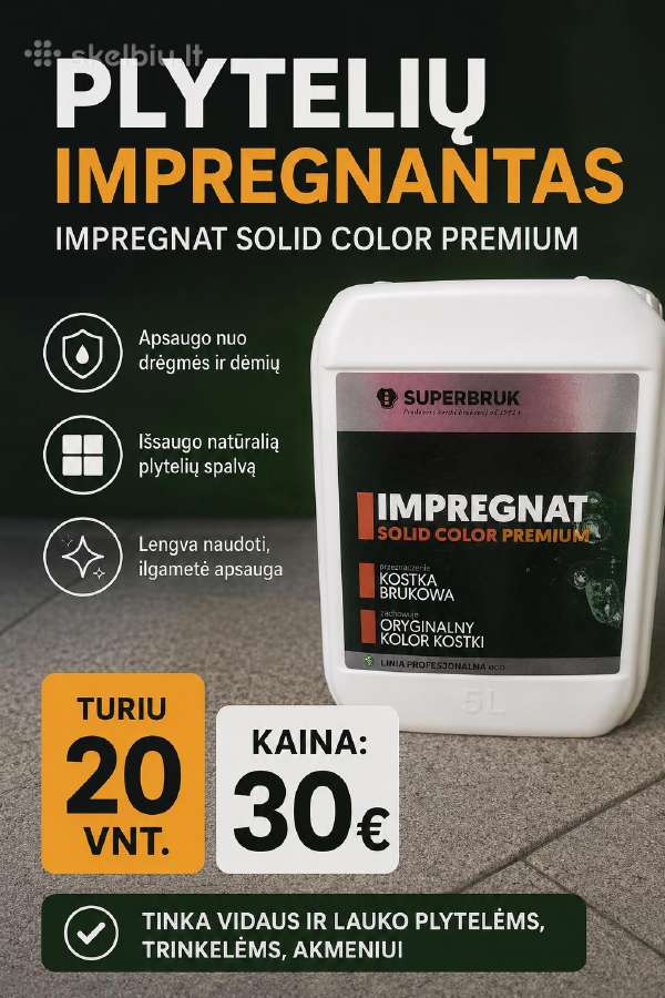 Plytelių impregnantas 20 vnt