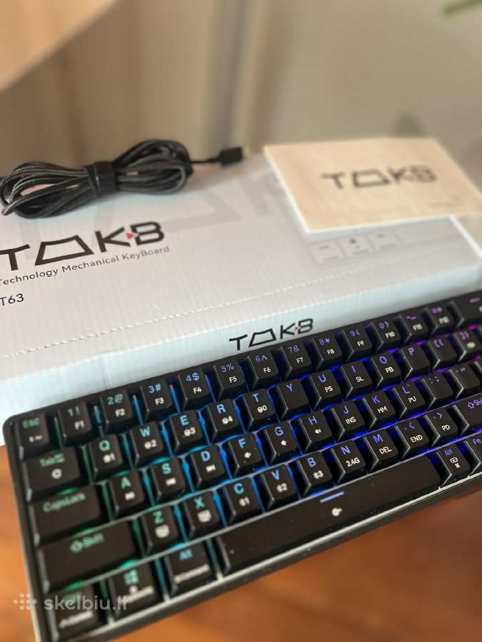 T63 Rgb mechaninė belaidė klaviatūra, Bluetooth