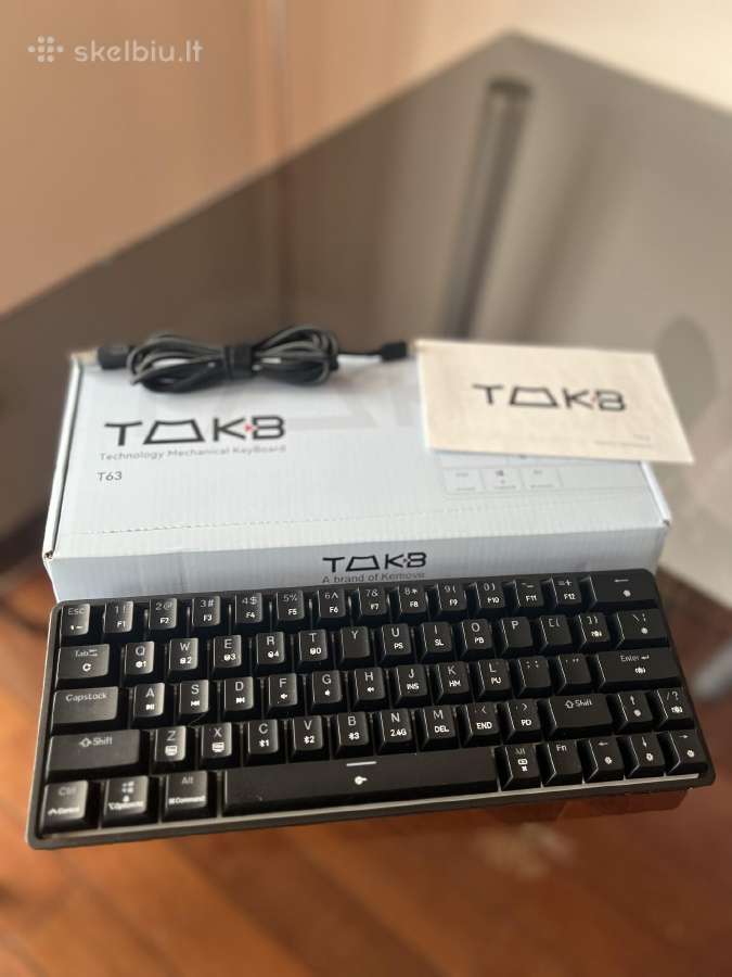 T63 Rgb mechaninė belaidė klaviatūra, Bluetooth - nuotraukos Nr. 5