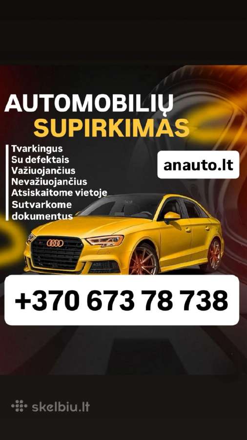 Auto Supirkimas 24/7 Perkame jums patogiu metu!