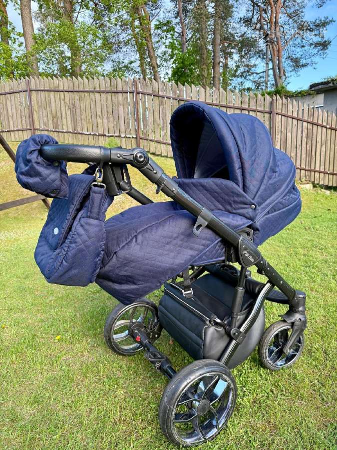 Išskirtinis 3in1 vežimėlis Ptit Chou Trento Navy - nuotraukos Nr. 2