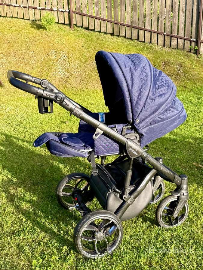 Išskirtinis 3in1 vežimėlis Ptit Chou Trento Navy - nuotraukos Nr. 9