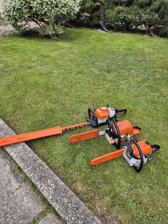 Stihl bendzininiai pjūklai ir gyvatvorių žirklės