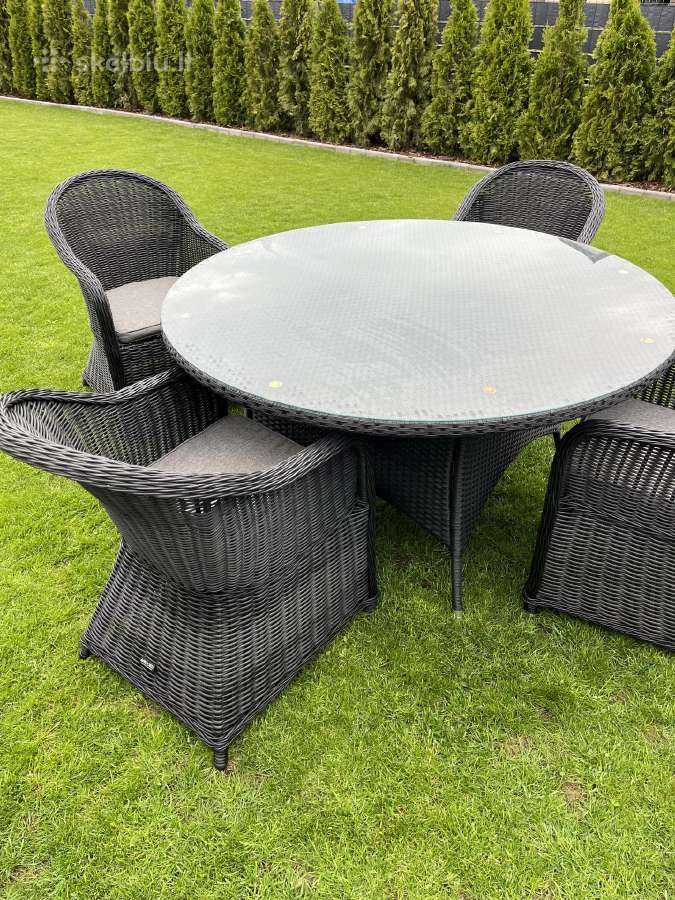 Pintas denoord ratano lauko baldų komplektas