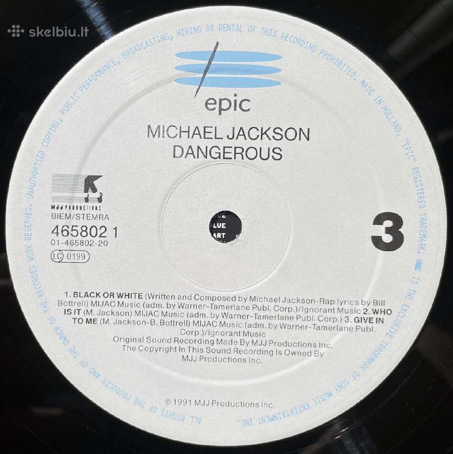 Michael Jackson - Dangerous ' 1991 2 Lp - nuotraukos Nr. 9