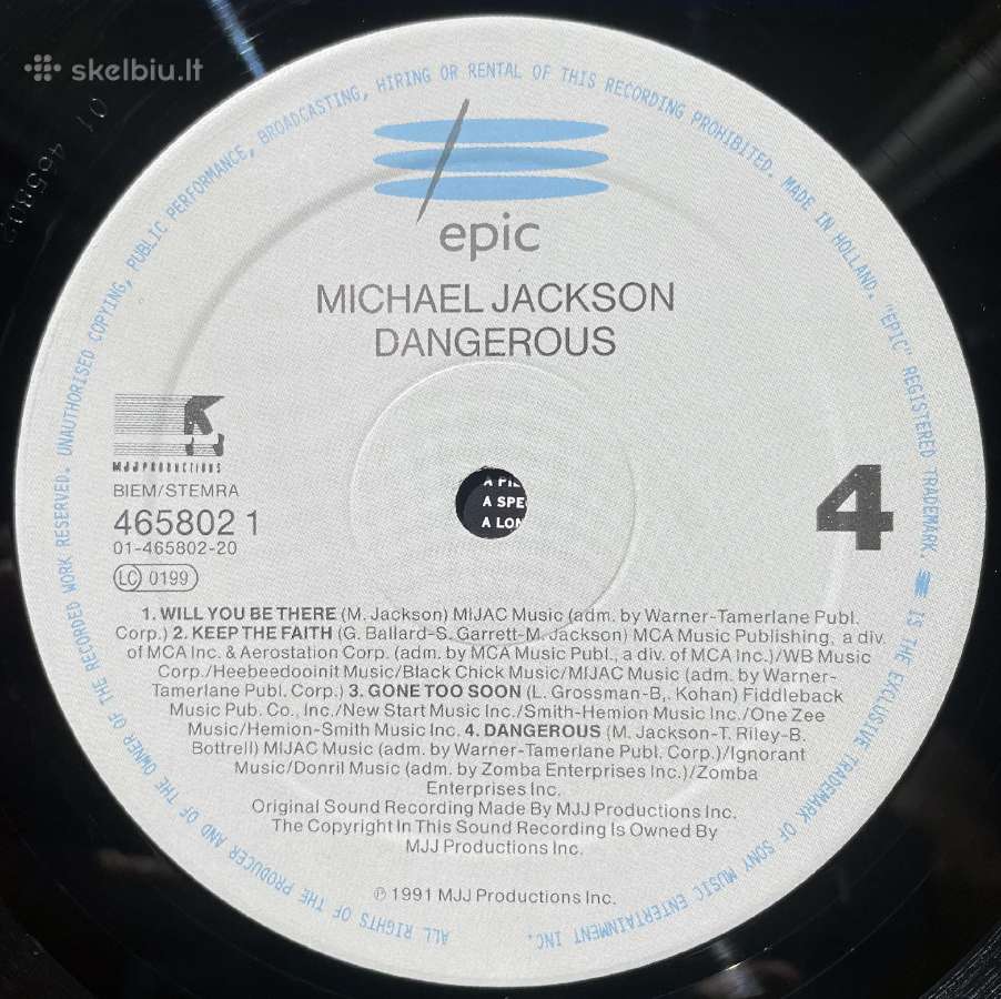 Michael Jackson - Dangerous ' 1991 2 Lp - nuotraukos Nr. 10