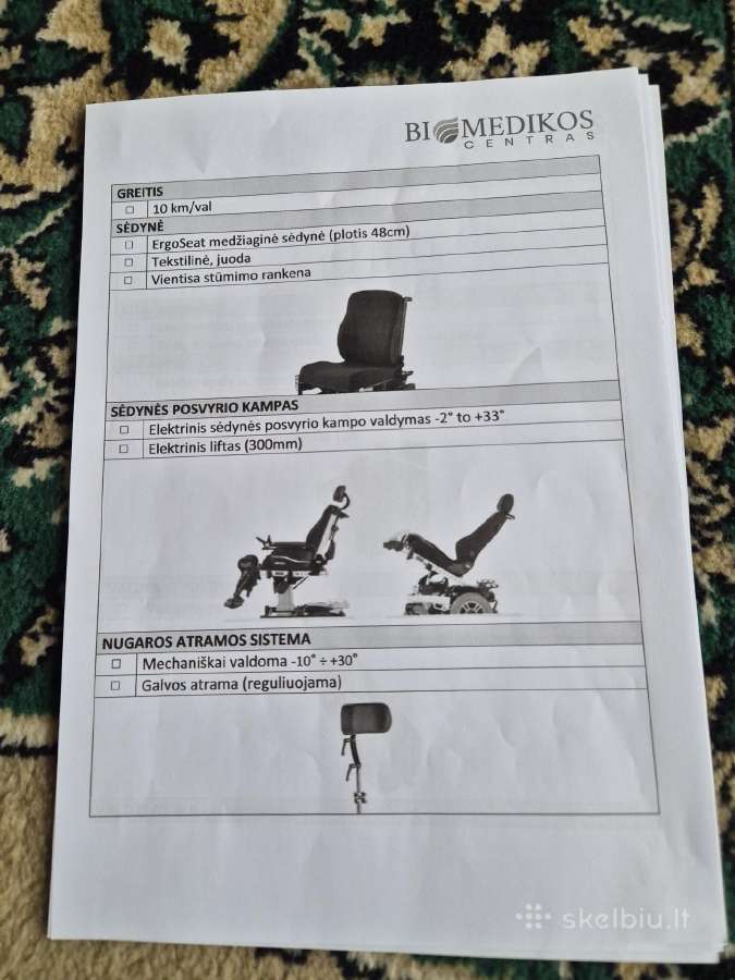 Parduodu neįgaliojo vėžimėlį ichair Mc3 1.612 - nuotraukos Nr. 5