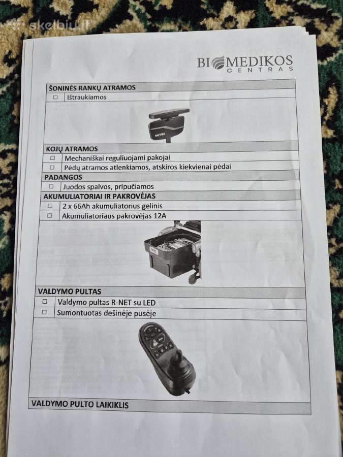 Parduodu neįgaliojo vėžimėlį ichair Mc3 1.612 - nuotraukos Nr. 6