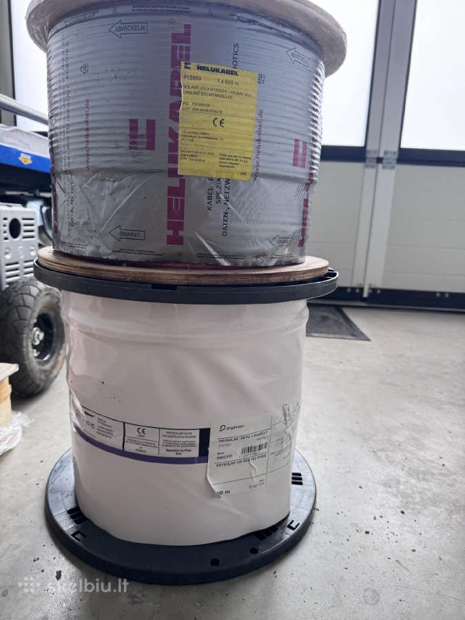 Saulės elektrinių Dc 6 mm² kabelis