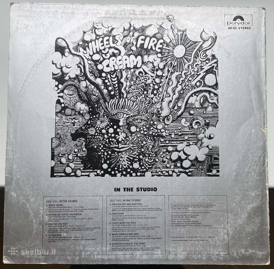 Cream - Wheels of Fire - In the Studio ' 1968 - nuotraukos Nr. 2
