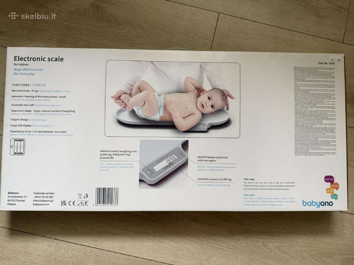 Elektroninės kūdikių svarstyklės Babyono - nuotraukos Nr. 2