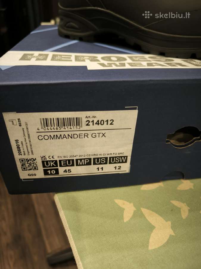 Haix Commander Gtx taktiniai batai 45 dydžio - nuotraukos Nr. 7