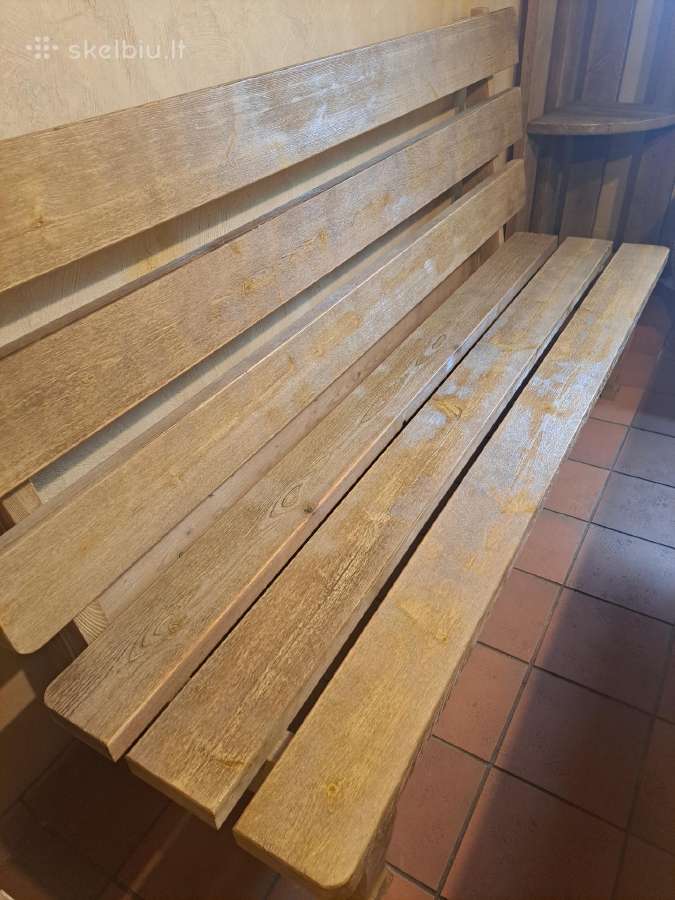 Parduodu puikios kokybės medinius pirties baldus - nuotraukos Nr. 5
