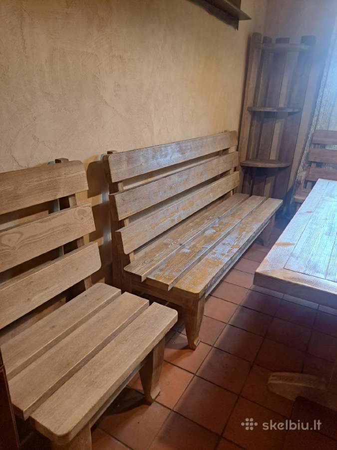 Parduodu puikios kokybės medinius pirties baldus - nuotraukos Nr. 8