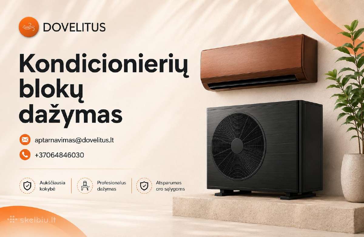 Kondicionierių blokų dažymas